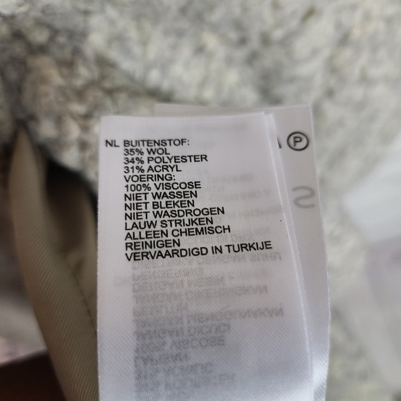 Reiss Women's Gray Wool Blend Teddy Coat size 12 - Picture 12 of 12